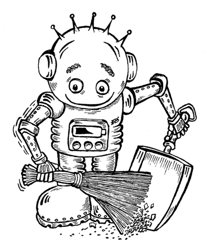 Карикатура Robot